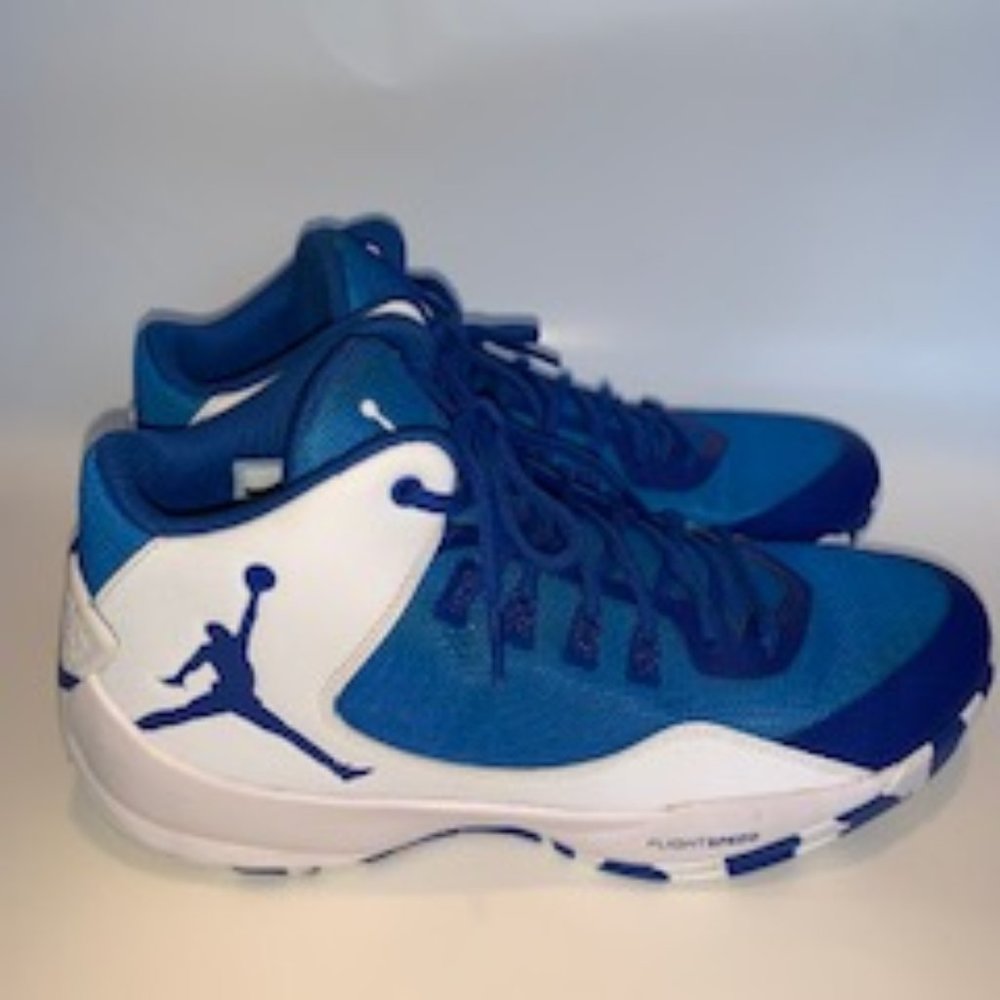 Air Jordan Nike Flight Speed Blue and White Shoes